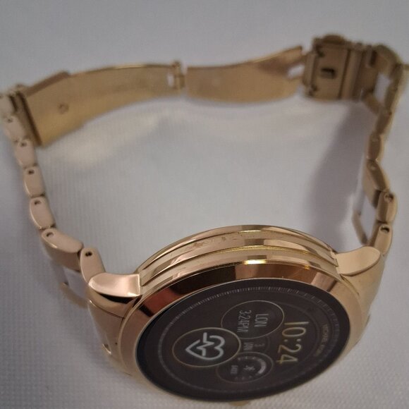 Michael Kors Access Women’s Runway Touchscreen Smartwatch – Two-Tone Gold/White main image 8